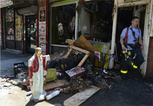 美國耶穌顯靈事件 店鋪被燒神像無損（巧合事件）