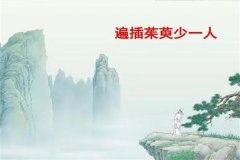 遍插茱萸少一人的遍是什么意思：到處的含義（懷念親友）